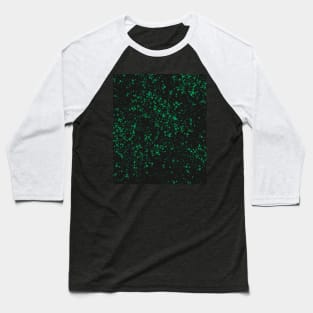 Paint Splatter, Green and Black Baseball T-Shirt
